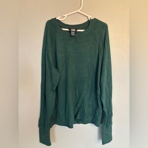 Athleta Girl Dark Green Crewneck Sweater